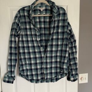 Merona Blue Plaid Shirt